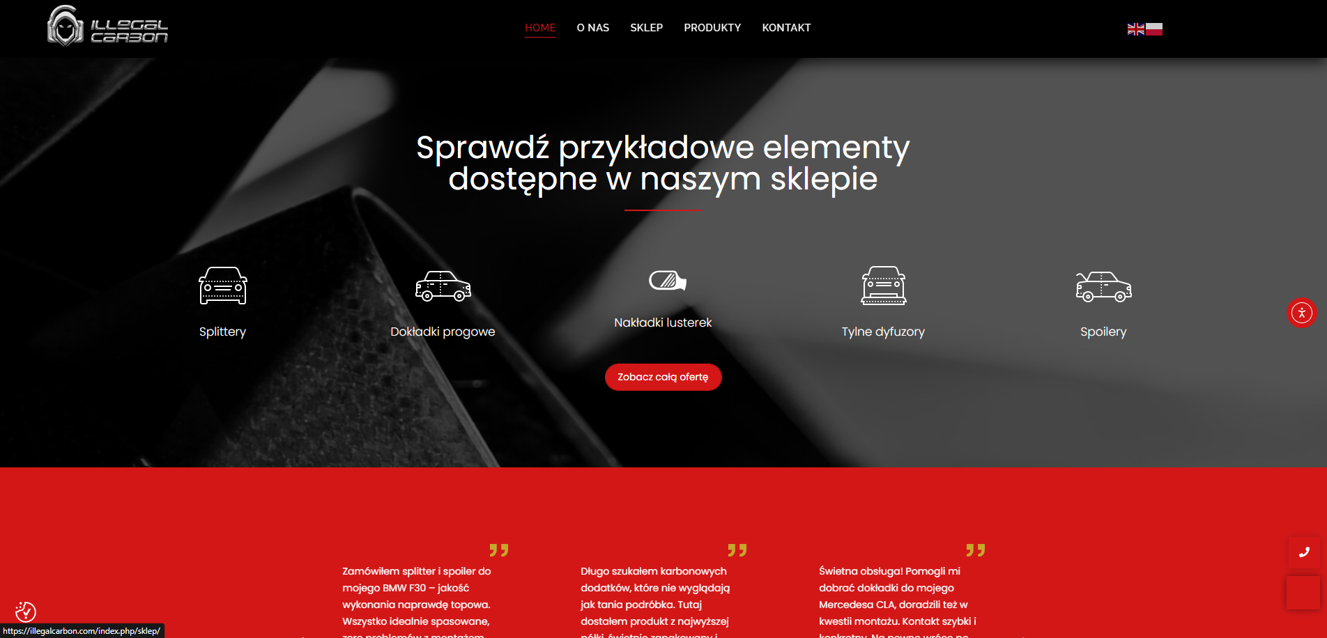 illegal-carbon-części